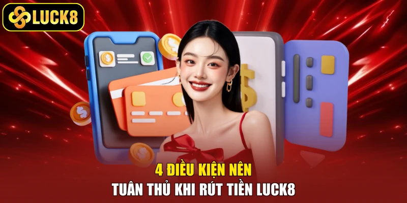 4 điều kiện nên tuân thủ khi rút tiền Luck8